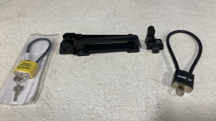 Rail Slide Iron Sights - (2) Gun Locks W/ Keys