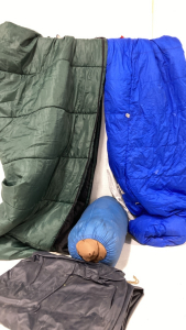 (3) Sleeping Bags - Air Mattress