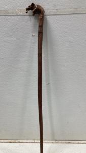 Hand Carved Elephant Cane