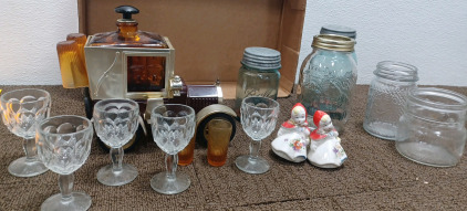 Home Mecorating Glass Cups, Jars & More.