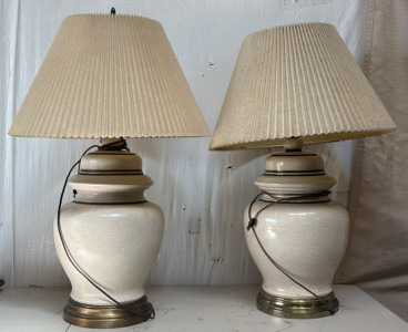 (2) Large Matching Lamps