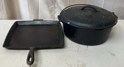 Cast Iron Skillet & Pot