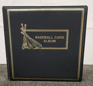 Baseball Card Album Filled with Topps Collectable Baseball Cards