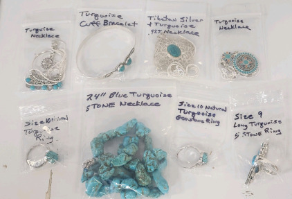 Turquoise Lot! Including Rings, Necklaces, And Bracelets!