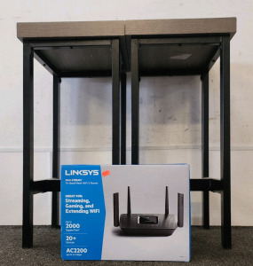 Linksys Max-Stream Tri-Band Mesh WiFi 5 Router And (2) Stools