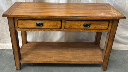 2-Drawer Wooden Console