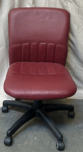 Red Leather Office Chair
