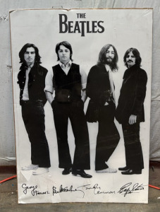 Signed Beatles Poster