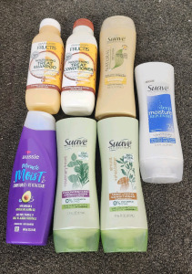 Shampoo And Conditioner Lot- Including Brands Aussie, Garnier Fructis, And Suave