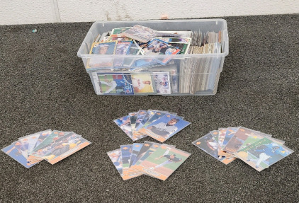 Small Tote Filled With Collectable Baseball Cards