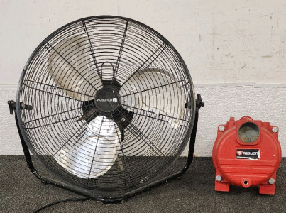 UtiliTech Fan And A Red Lion Sprinkler Pump