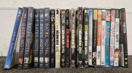 Movie Lot! - Including walk8ng Dead, Shrek The Third, The Sandlot, And Brand New, Never Opened, Bates Motel Seasons 1-5