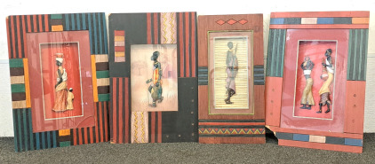 3D Shadow Box African Art