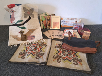 South Americna Flat Weave Rug And More