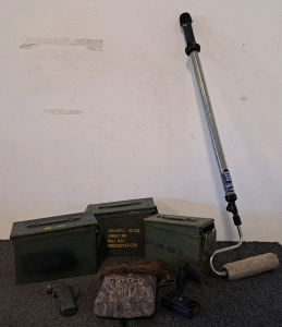 Ammo Boxes, Paint Stick and Vista Archery Accessory