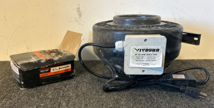 Inline Fan 6" Duct Exhaust Blower for Grow Tent, Box Grip-Rite #6 x 1-5/8" Drywall Screws Attaching Drywall To Wood Studs