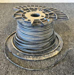 Spool 16-Gauge Black Wire Electrical Application