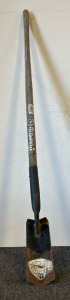 Drain Spade Steel Blade Straight Handle Type Hardwood Ash Handle