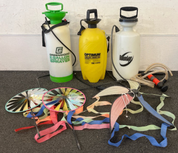 (3) Lawn & Garden Sprayers & Outdoor Decor