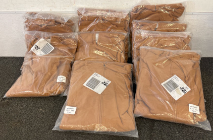 (9) Boulder Creek Trading Co. Tan Zip Up Hoodies, Sizes 2XL-5XL