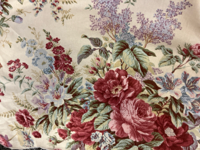 Large Roll Of Floral Patterned Fabric
