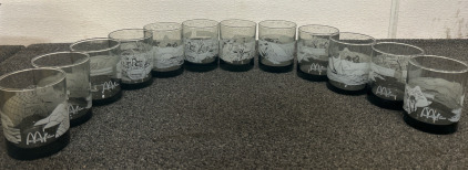 Vintage 1980s Libbey McDonalds Hawaii Promotional Souvenir Glasses Set of 12