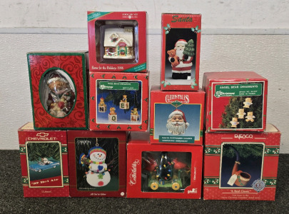 (10) Hallmark And Keepsake Christmas Ornaments