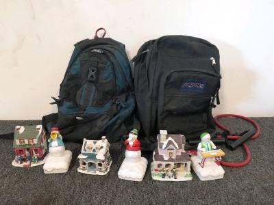 Backpacks, Christmas Decor, and Exercise Band