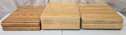(3) Wood Drawers