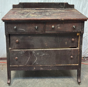 Antique Black Dresser