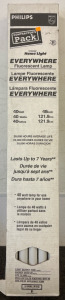 Philips Contractor's Pack of four 40-watt, 48-inch fluorescent lamps