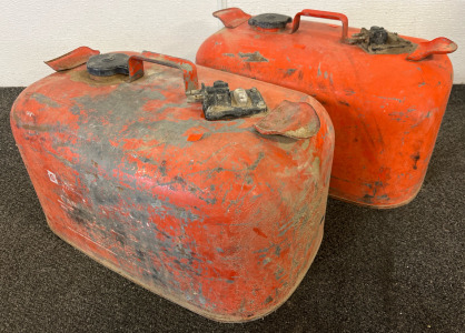 (2) Vintage Gas Cans