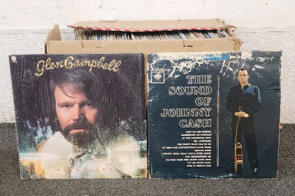 Vintage Vinyls!- Including Johnny Cash, Glen Campbell, And More!