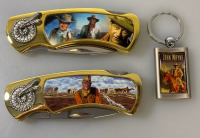 John Wayne Collector's Edition Folding Pocket Knife Set with Tin - 2
