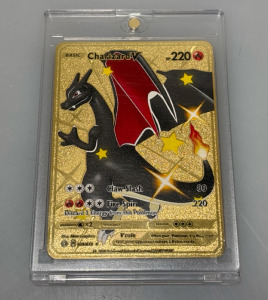 Pok&eacute;mon Charizard V Gold Star Trading Card, Card Number 220