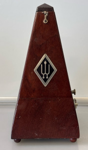 Vintage Wittner Metronome Wind Up Wood Finish Made In Germany