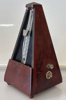 Vintage Wittner Metronome Wind Up Wood Finish Made In Germany - 2