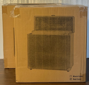 (2) Portable Vinyl Record Storage Cases