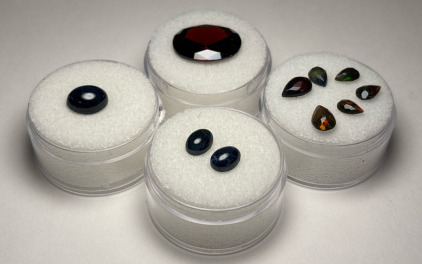 Beautiful Gemstones Including Natural Black Opal, Blood Red Ruby, And Natural Star Blue Sapphire