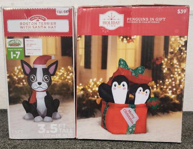 Holiday Time Inflatable Christmas Decorations!