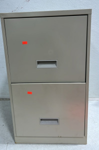 (1) Small Two Drawer Filing Cabinet