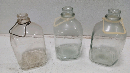 Oversized Antique Milk Bottles