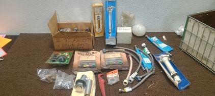 (23) Home Repair Items - (1) Toilet Flusher Fixer Kit (2) Wire Junction Boxes (1) Anti-Siphon Fill Valve (1) Faucet Set (1) Drain Wrench