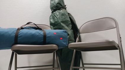 (2) Tents - (2) Metal Folding Chairs