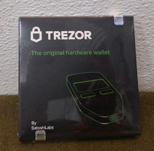 (1) Trezor One Hardware Wallet Factory Sealed - Black