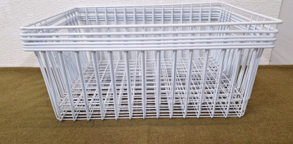 (6) Wire Freezer/ Organizer Baskets 11"W x 16"L x 6"T & (1) Box Of Assorted Amazon Overstock