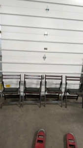 (4) Wooden Folding Chairs