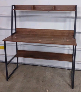 VejiA Computer Desk PC Laptop Study Table Workstation w/ Hutch Bookshelf- 44"x 20"x 50"