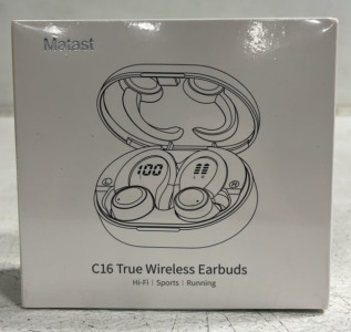(1) Pair of Matast C16 True Wireless Earbuds