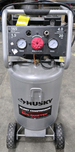 Husky 20 Gallon Silent Air Compressor - 165 Max PSI & 1.5HP